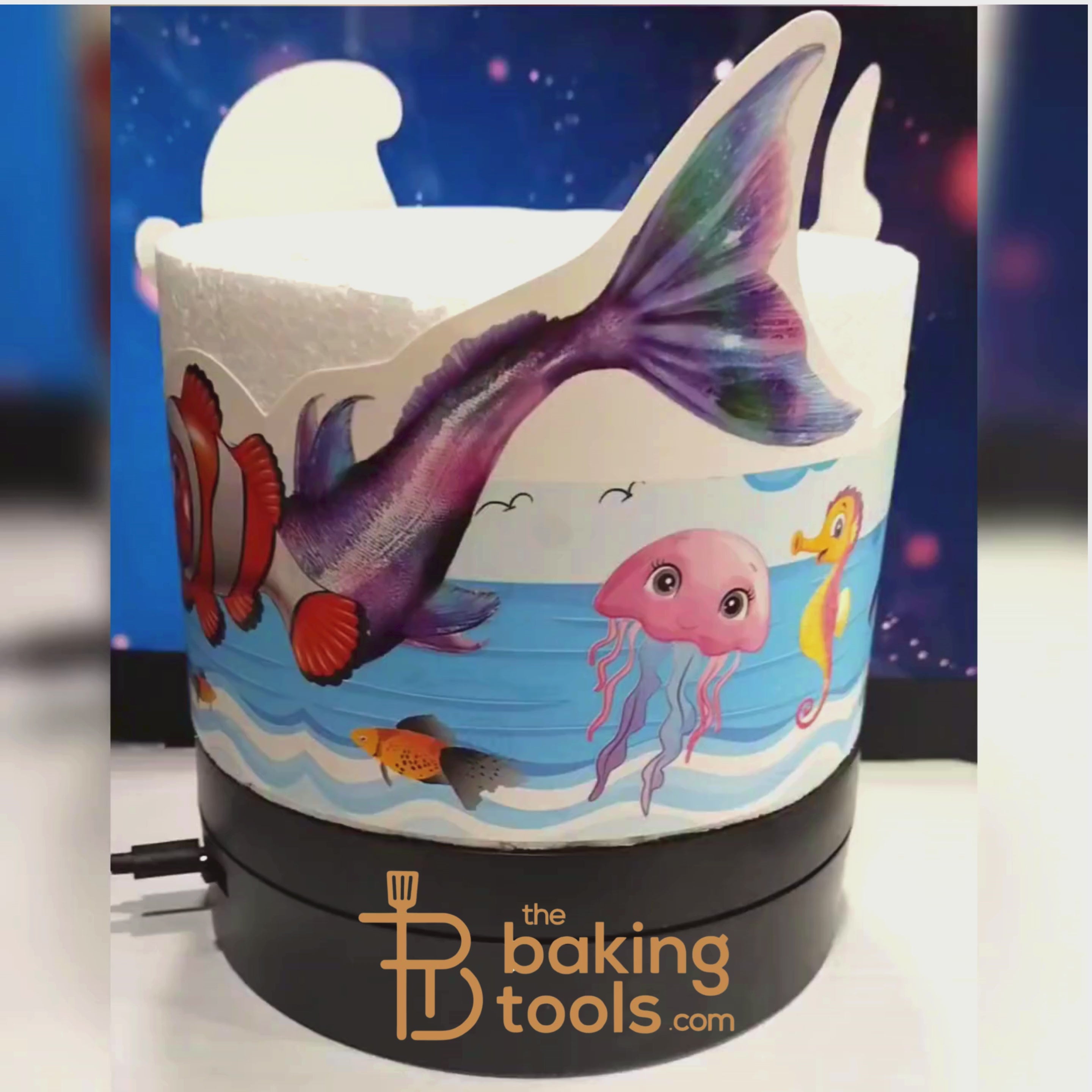 Fencing Cake Topper Sea Theme | Cake Decoration